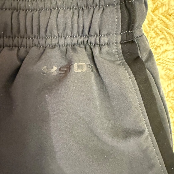 Under Armour Storm Heatgear Track Pants Men L Gray Ankle Zip Gym Running - Picture 4 of 9